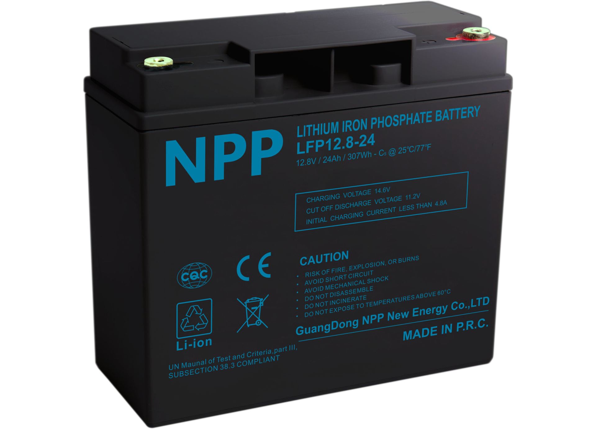 LiFePO4 літієвий акумулятор NPP 12.8V – 24Ah